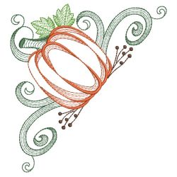 Vintage Autumn Pumpkin 04(Md) machine embroidery designs