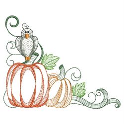 Vintage Autumn Pumpkin 05(Md) machine embroidery designs