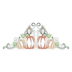 Vintage Autumn Pumpkin 10(Lg) machine embroidery designs