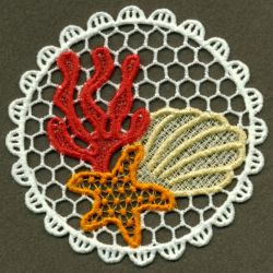 FSL Sea Animals Doily 03 machine embroidery designs