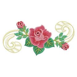 Heirloom Red Roses 05(Lg) machine embroidery designs