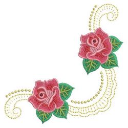 Heirloom Red Roses 07(Lg) machine embroidery designs