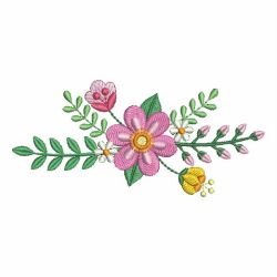 Colorful Decorative Flowers machine embroidery designs