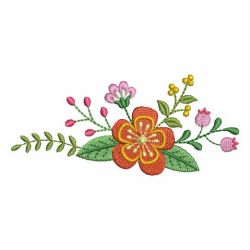 Colorful Decorative Flowers 02 machine embroidery designs
