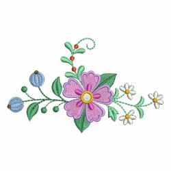 Colorful Decorative Flowers 04 machine embroidery designs