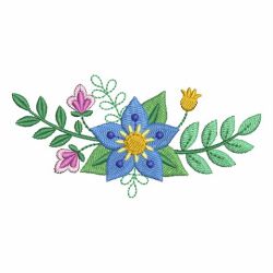 Colorful Decorative Flowers 05 machine embroidery designs