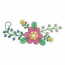 Colorful Decorative Flowers 07 machine embroidery designs