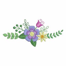 Colorful Decorative Flowers 08 machine embroidery designs