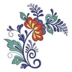 Delft Flowers 01 machine embroidery designs