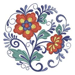 Delft Flowers 02 machine embroidery designs