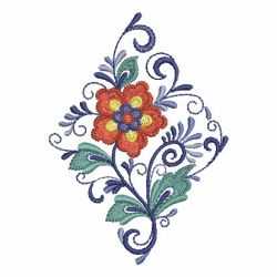 Delft Flowers 05 machine embroidery designs