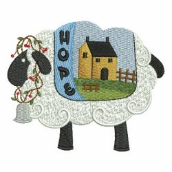 Folk Art Sheep 02 machine embroidery designs