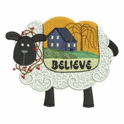 Folk Art Sheep 05 machine embroidery designs