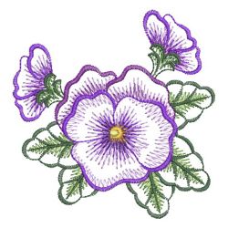 Pansy 4 03(Lg) machine embroidery designs