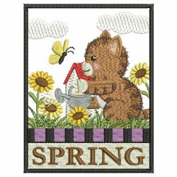 Season Cats 01 machine embroidery designs