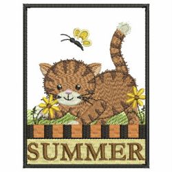 Season Cats 02 machine embroidery designs