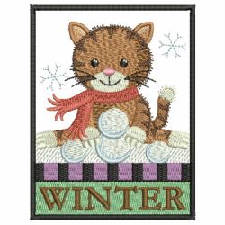 Season Cats 04 machine embroidery designs