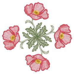 Poppy 10(Md) machine embroidery designs