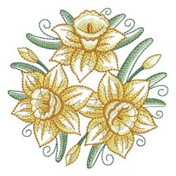 Art Deco Daffodils 07(Lg)