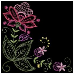 Heirloom Jacobean Flowers 2 02(Md) machine embroidery designs