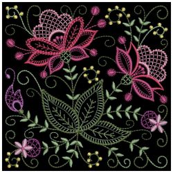 Heirloom Jacobean Flowers 2 06(Sm) machine embroidery designs