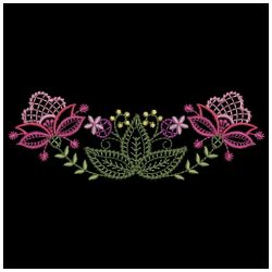 Heirloom Jacobean Flowers 2 09(Lg) machine embroidery designs