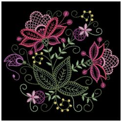 Heirloom Jacobean Flowers 2 10(Sm) machine embroidery designs
