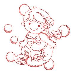 Redwork Mermaids 2 06(Sm)
