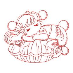 Redwork Mermaids 2 10(Md) machine embroidery designs