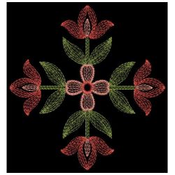 Rippled Flower Quilts 4(Sm) machine embroidery designs