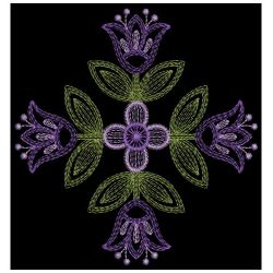 Rippled Flower Quilts 4 07(Sm) machine embroidery designs
