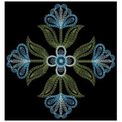 Rippled Flower Quilts 4 08(Sm) machine embroidery designs