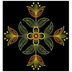 Rippled Flower Quilts 4 10(Md) machine embroidery designs