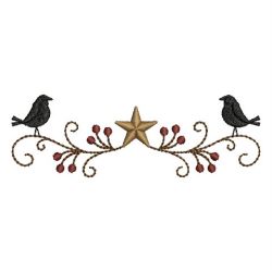 Country Crow 2 07 machine embroidery designs
