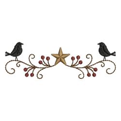 Country Crow 2 07 machine embroidery designs