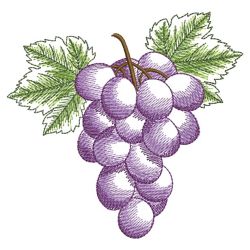 Watercolor Fruits 3 08(Sm) machine embroidery designs
