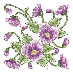 Watercolor Pansy 02(Sm) machine embroidery designs