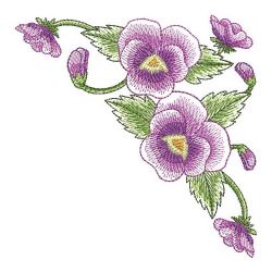 Watercolor Pansy 04(Md) machine embroidery designs