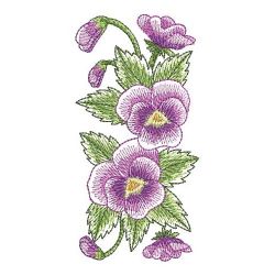 Watercolor Pansy 05(Lg) machine embroidery designs