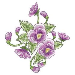 Watercolor Pansy 06(Lg) machine embroidery designs