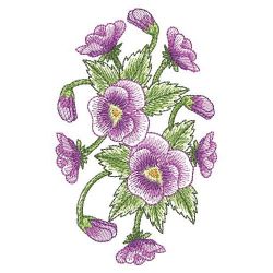 Watercolor Pansy 07(Sm) machine embroidery designs