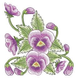 Watercolor Pansy 10(Sm) machine embroidery designs