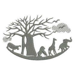 African Animal Silhouettes 2 04(Md) machine embroidery designs