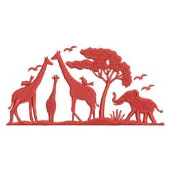 African Animal Silhouettes 2 08(Lg) machine embroidery designs