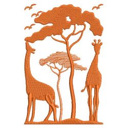 African Animal Silhouettes 2 09(Md) machine embroidery designs