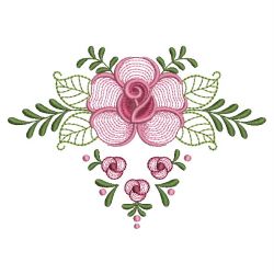 Rippled Heirloom Roses 4 07(Lg) machine embroidery designs