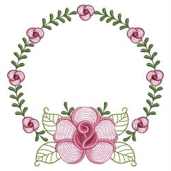 Rippled Heirloom Roses 4 09(Lg) machine embroidery designs