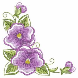 Watercolor Pansy 02(Md) machine embroidery designs