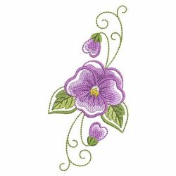 Watercolor Pansy 03(Sm) machine embroidery designs