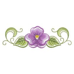 Watercolor Pansy 07(Sm) machine embroidery designs